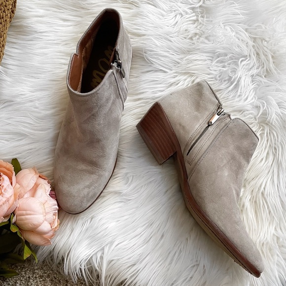 Sam Edelman suede taupe booties Sz 9.5 - Picture 9 of 10